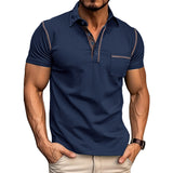 Men's Quick-Dry Short Sleeve Polo Shirt - Summer Casual Top