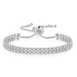 Fashion Double Row Zircon Bracelet: Sparkle with Elegance