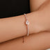 Loving Heart Zircon Simple Rhinestone Female Strap Lace Bracelet - Minihomy