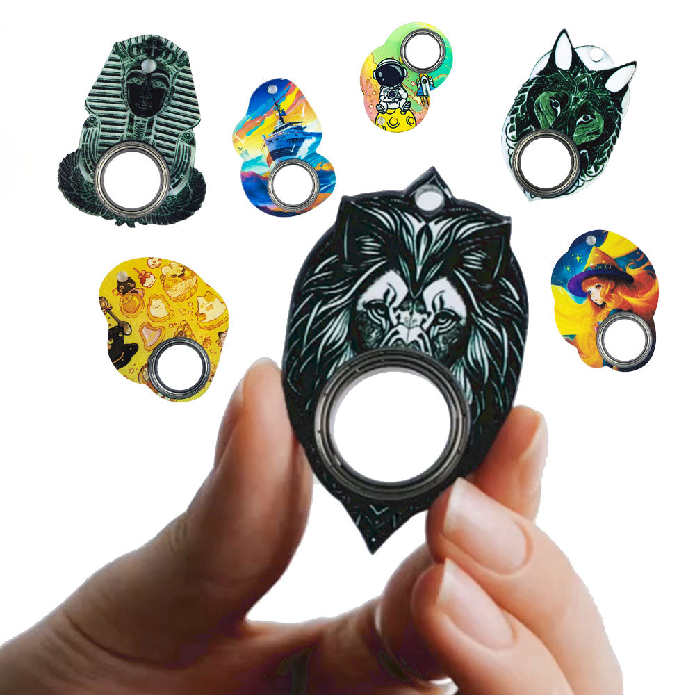 Original Puzzle Gyro Toy - Fidget Spinner Keychain Anti-Anxiety Toy