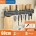 Kitchen Stainless Steel Knife Holder Punch-free Chopstick Canister Storage Hook Rack - Minihomy