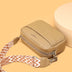 Crossbody Bags With Rhombus Embroidered Wide Shoulder Strap Cute Small Square Bag - Minihomy