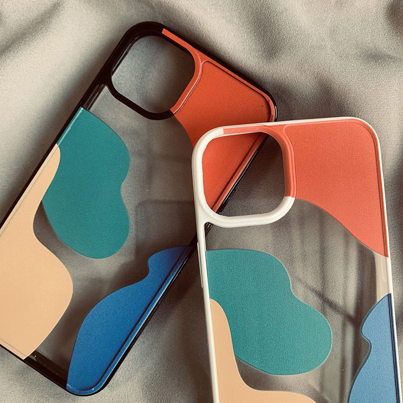 Color Block Contrast Color Geometry Suitable For Mobile Phone Cases