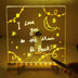 Acrylic DIY Note Board LED Night Light - Creative Message Board Holiday Lamp - Minihomy