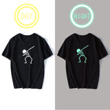 Skull Personality Trendy Fashion T-Shirt Luminous