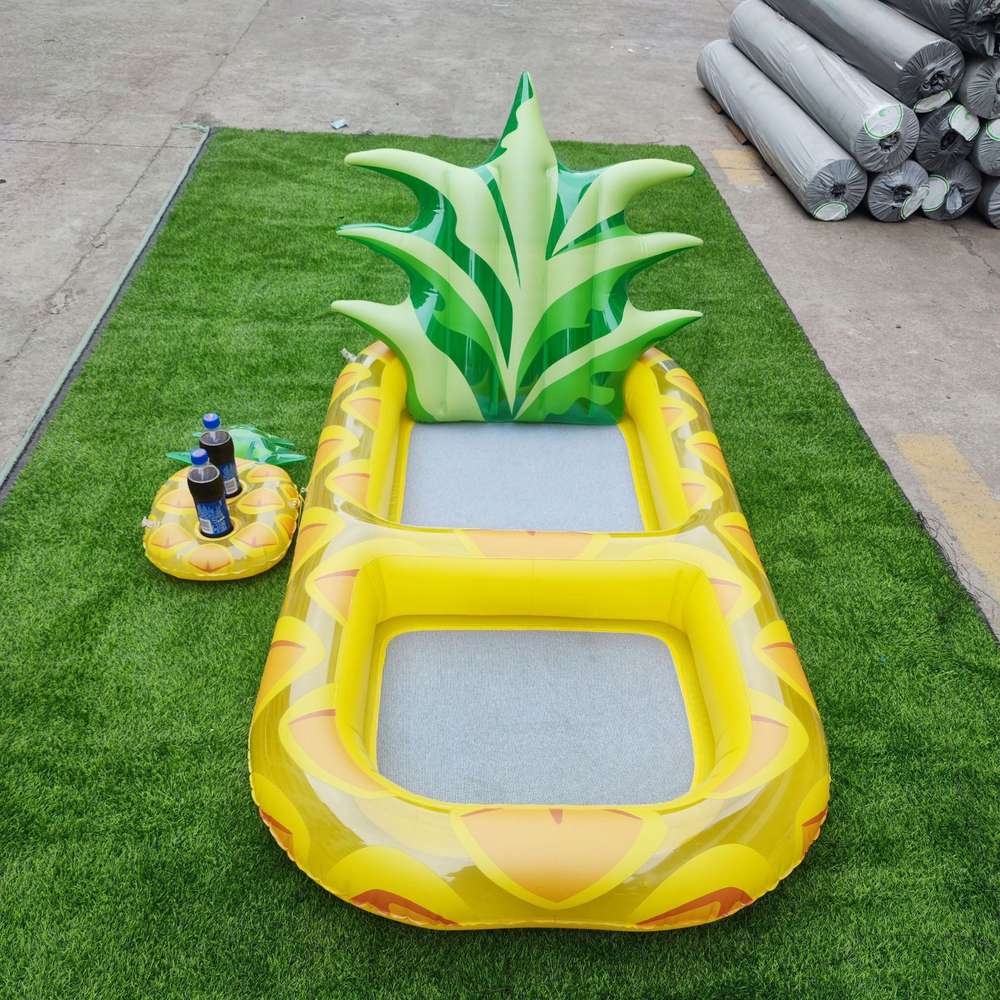 Inflatable Swimming Pool Pineapple Floating Row Air Cushion Bed - Minihomy