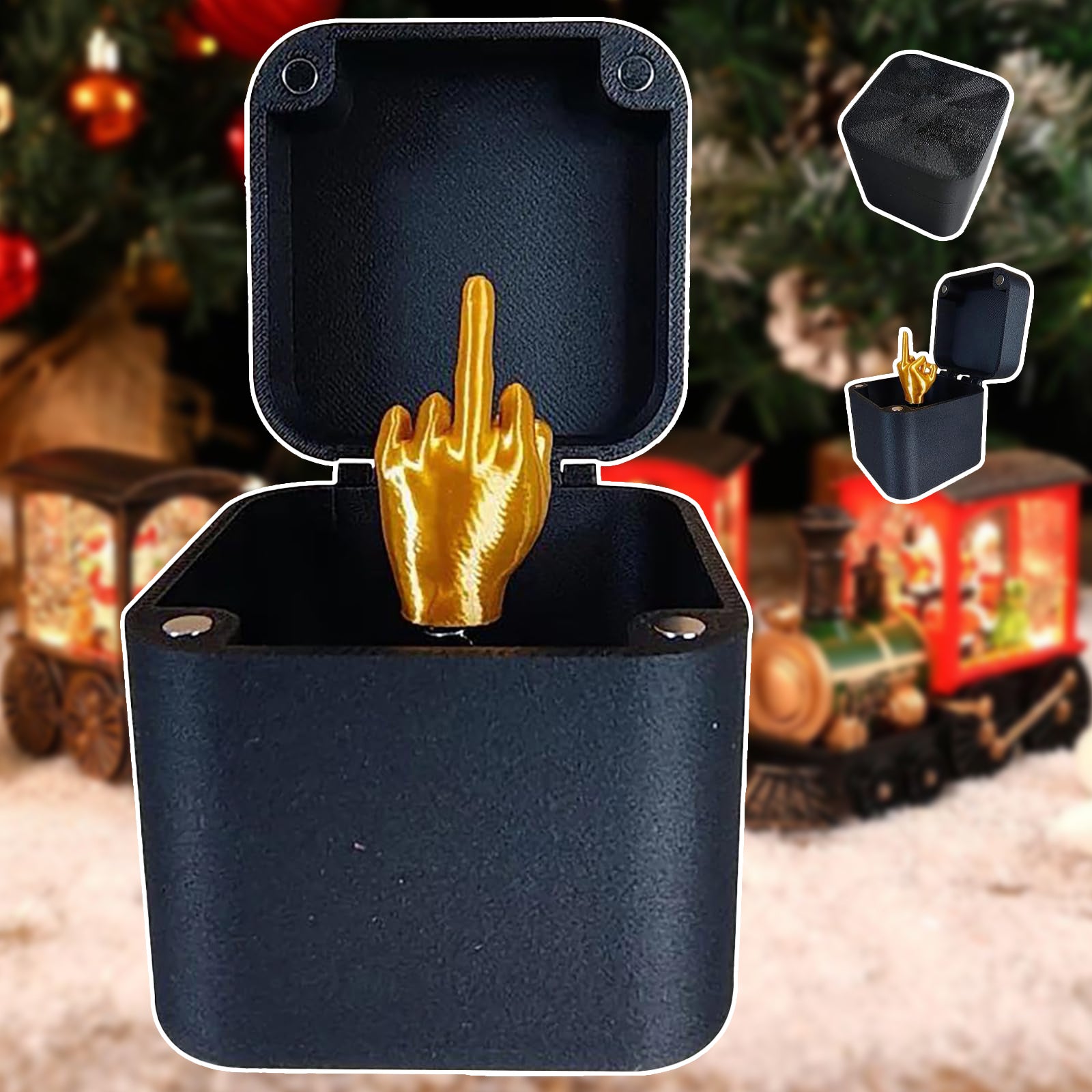 Funny Middle Finger Prank Box - Hilarious Christmas Gag Gift