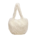 Plush Armpit Shoulder Bag - Winter Large Capacity Personalized Heart Bag