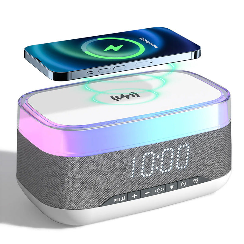 Intelligent Multifunctional Alarm Clock Bluetooth Speaker Wireless Charger - Minihomy