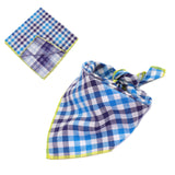 Pup Up the Style: Plaid Double Sided Cotton Pet Scarf!