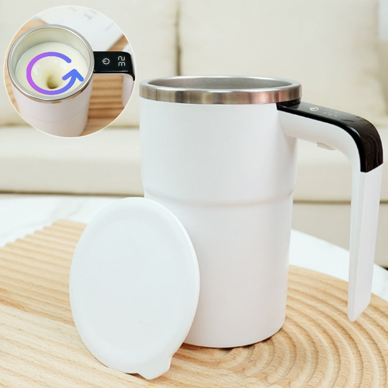 Electric Coffee Mug - USB Rechargeable with Automatic Magnetic Stirring
