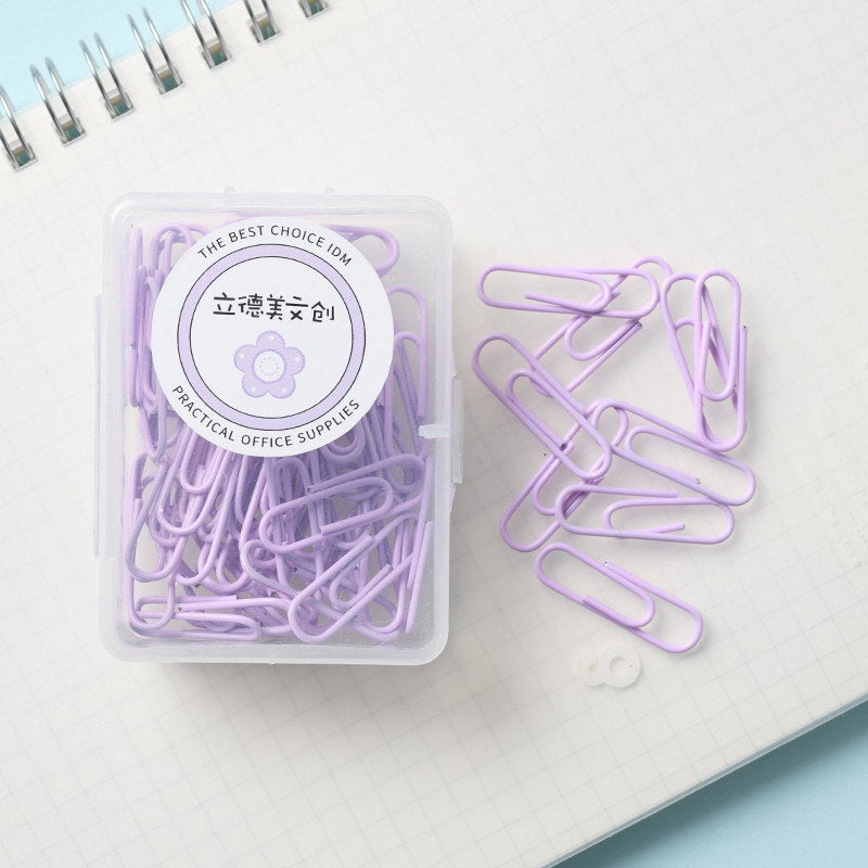 Macaron Color Paper Clip Creative Office Products - Minihomy