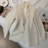 Women's Casual Long Sleeved Suit Jacket Blazer