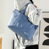 Large Capacity Tote Bag - New Shoulder Bag with Casual Korean Style and Solid Color Design - Minihomy