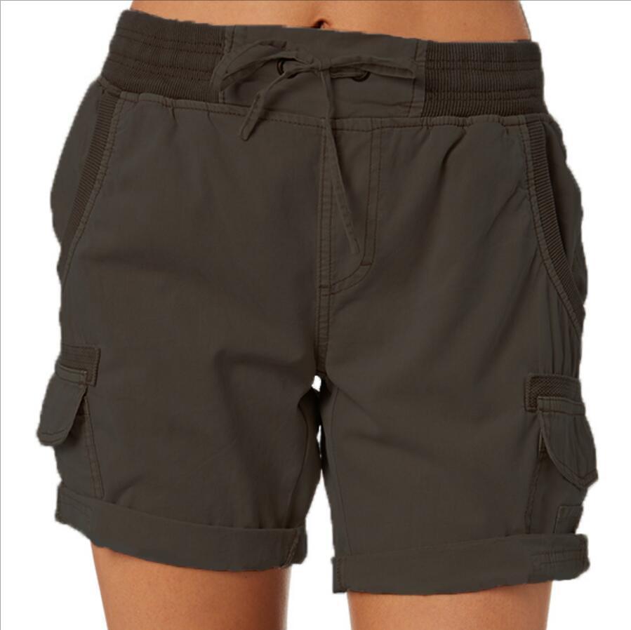 Women's High Waist Cargo Shorts: Casual & Comfortable