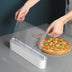 Cling Film Dispenser -  Refrigerator Storage Holder, Kitchen Tool Organizer, Upgraded Plastic Sharp Cutter - Minihomy