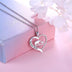 Mama Bear Crystal Heart Pendant Necklace - Minihomy