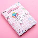 Cute Magnetic Buckle Notebook - Small White Bear & Hippo Design - Portable Journal for Girls - Minihomy