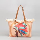 Bohemian Ethnic Style Canvas Bag - Commuter Shoulder Bag