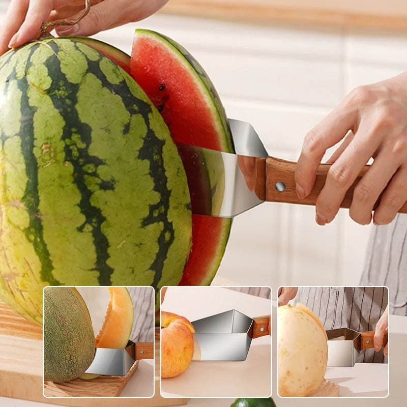 Watermelon Cutting Tool - Stainless Steel Splitter & Knife for Easy Slicing