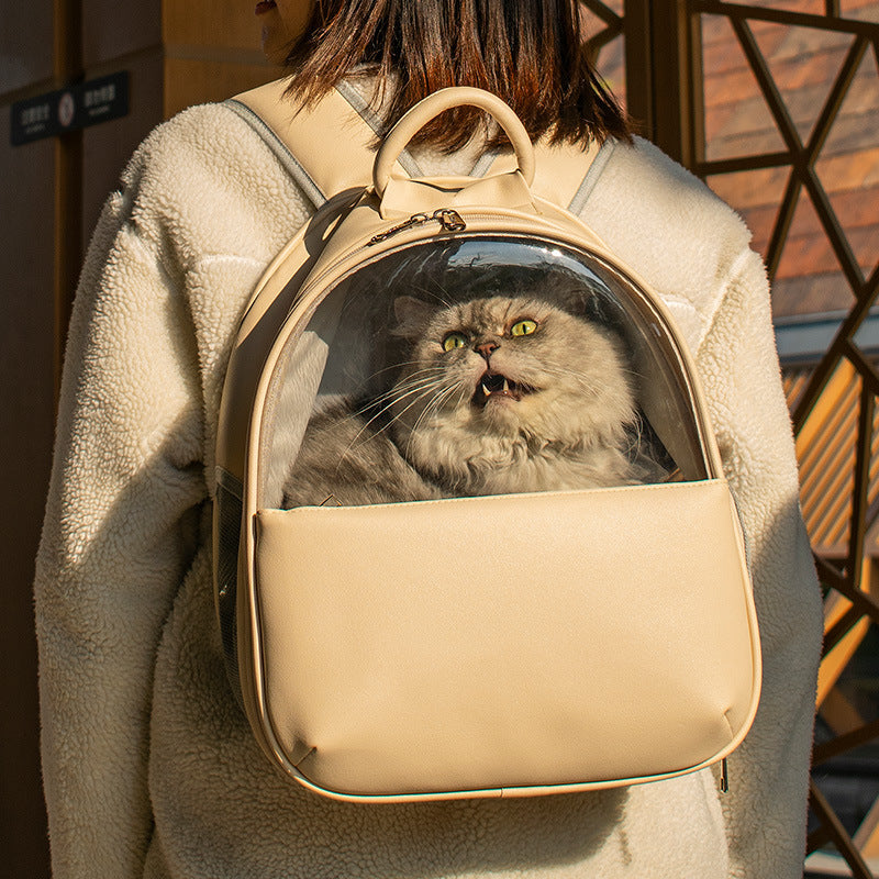 High-value Visible Transparent Cat And Dog Outing Pet Bag - Minihomy