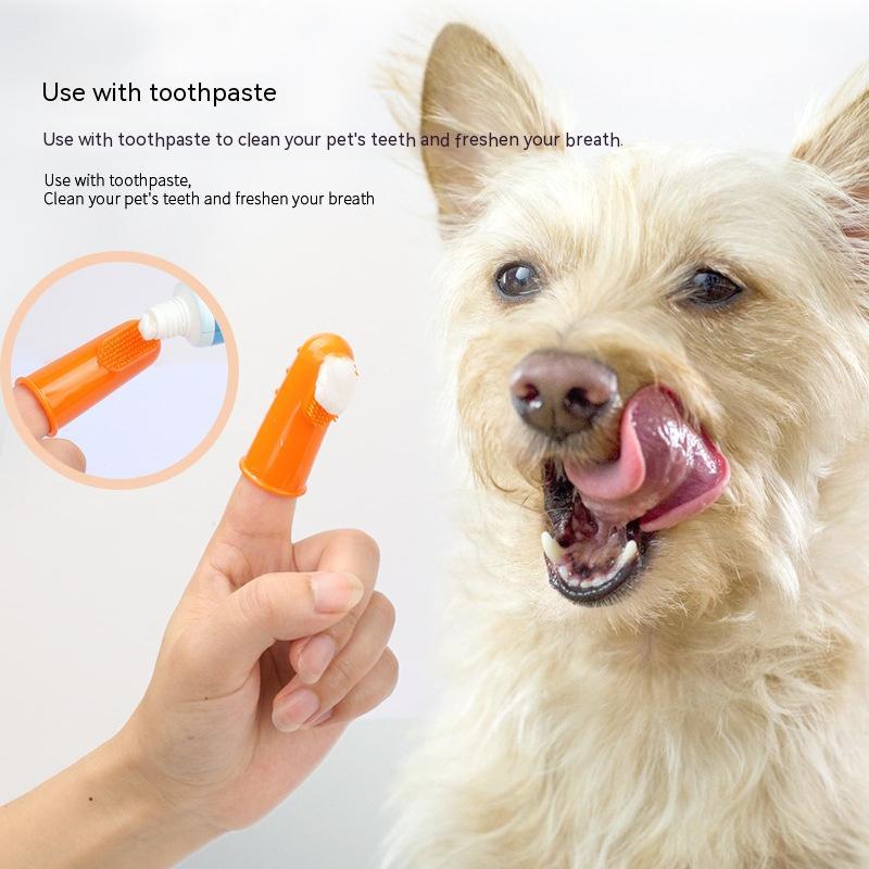 Pet Finger Toothbrush Cat Dog - Minihomy