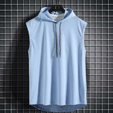 Youth Sports Fitness Waistcoat Hooded Top