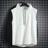 Youth Sports Fitness Waistcoat Hooded Top