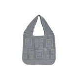 All-Matching Solid Color Knitted Shoulder Bag - Minihomy