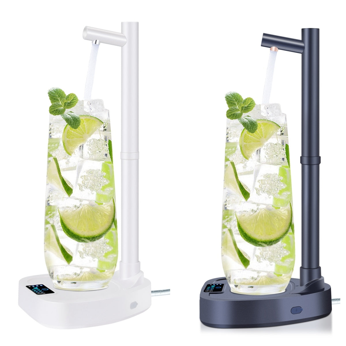 Automatic Water Dispenser for Desk - Rechargeable Water Bottle with Stand - Minihomy