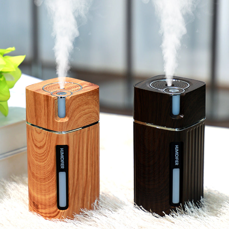 Breathe Easy and Relax with the Wood Grain Electric Humidifier & Diffuser