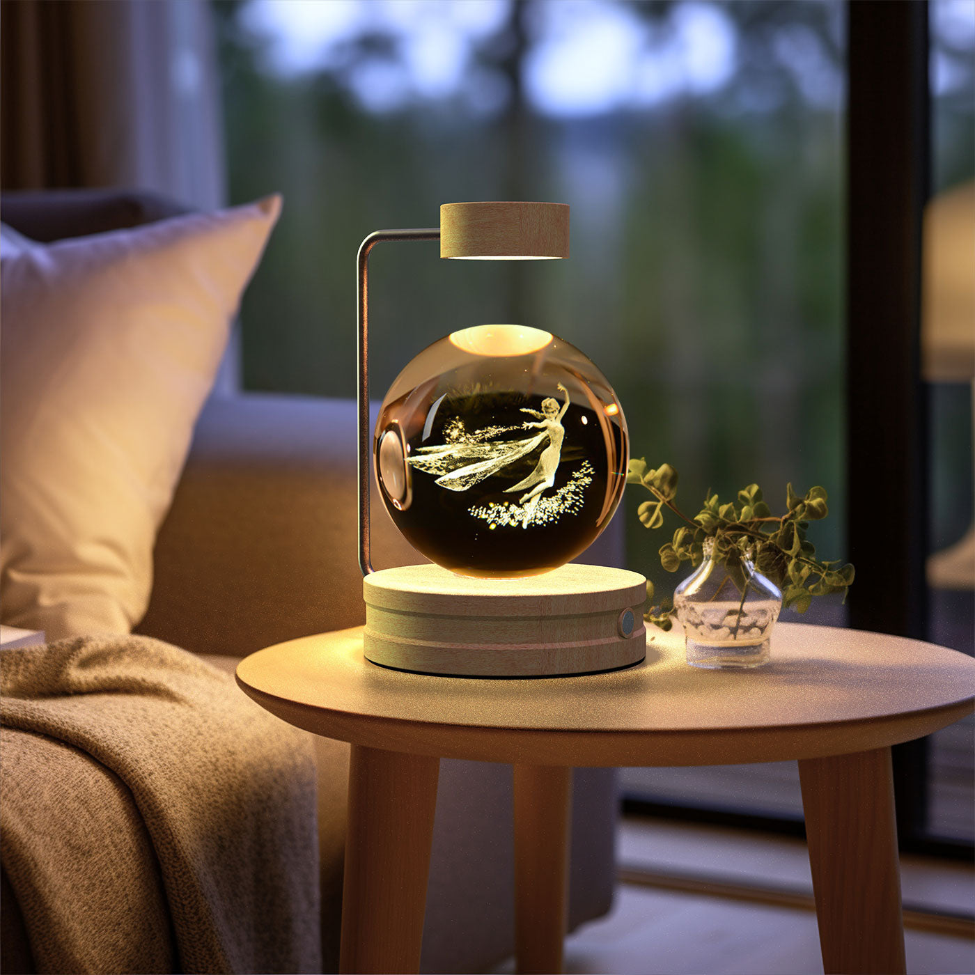 Crystal Ball Cosmic Dinosaur Indoor Night Light