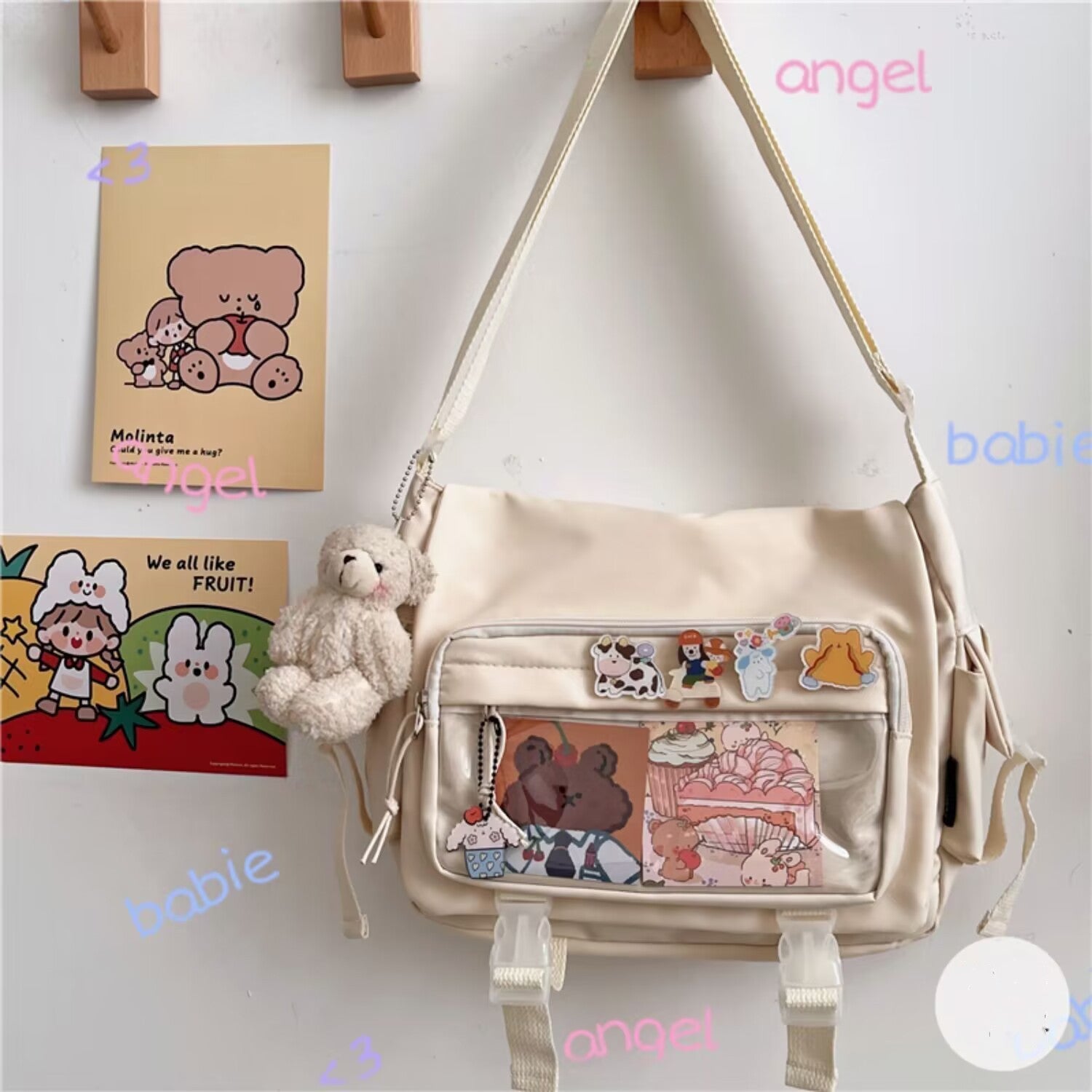 Harajuku Female Student Crossbody Bag Retro One Shoulder Bag Female - Minihomy