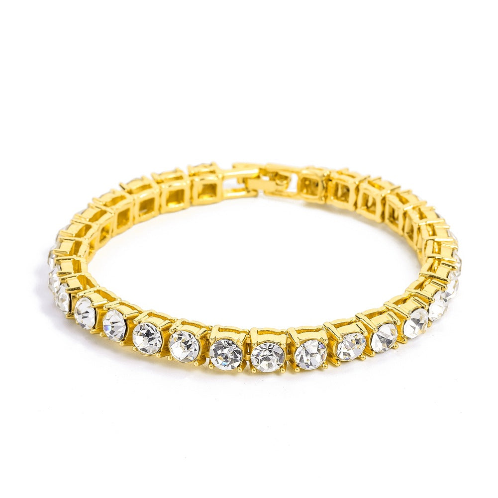 Mens Single Drain Diamond Bracelet - Minihomy