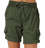 Women's High Waist Cargo Shorts: Casual & Comfortable