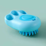 Durable Cat Paw Bath Brush Fine Foaming Labor-saving Cartoon Shape Pet Dog Cat Pet Hair Grooming Brush Reusable Dog Hair Comb Pet Products