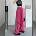 American Straight Pants High Waist Casual Wide Leg Quick-Drying Track Pants - Minihomy