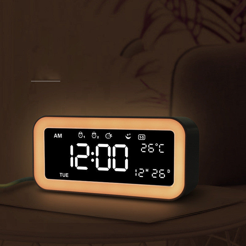 Multifunctional LED Atmosphere Light Multicolored Atmosphere Light Alarm Clock