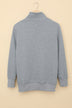 Casual Long-sleeved Solid Color Stand-up Collar Sweater - Minihomy