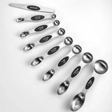 Kitchen Stainless Steel Magnetic Suction Double Head Measuring Spoon 8-piece Set - Minihomy