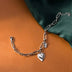 925 Loving Heart In Sterling Silver Bracelet For Women - Minihomy