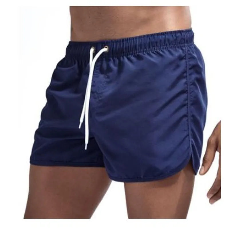 Wrap men's shorts smooth beach slim pants