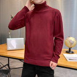 Turtleneck Sweater Plus Velvet Knitting Trend Of Self-cultivation All-match