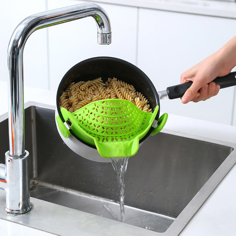 Kitchen Gadgets Silicone Pot Side Drain Stopper - Minihomy