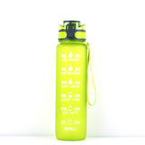 Transparent Flask Water Bottle 1000ml Bottled Bpa Free Infuser Plastic Milk Sports Clear Water Bottle - Minihomy