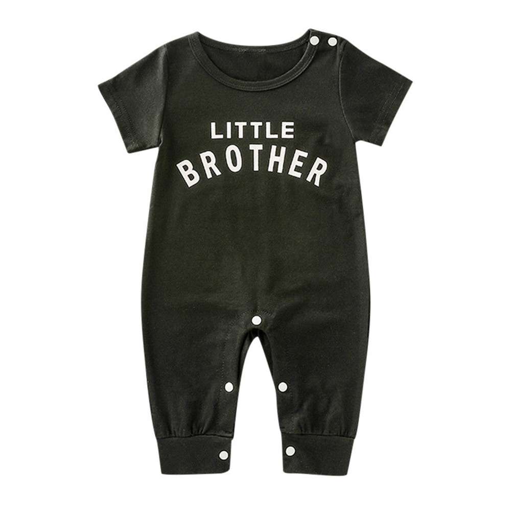 Male Alphabet Long Sleeved Romper Newborn Baby Jumpsuit - Minihomy