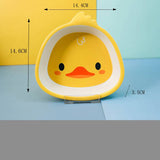 Bamboo fiber children's tableware little yellow duck set