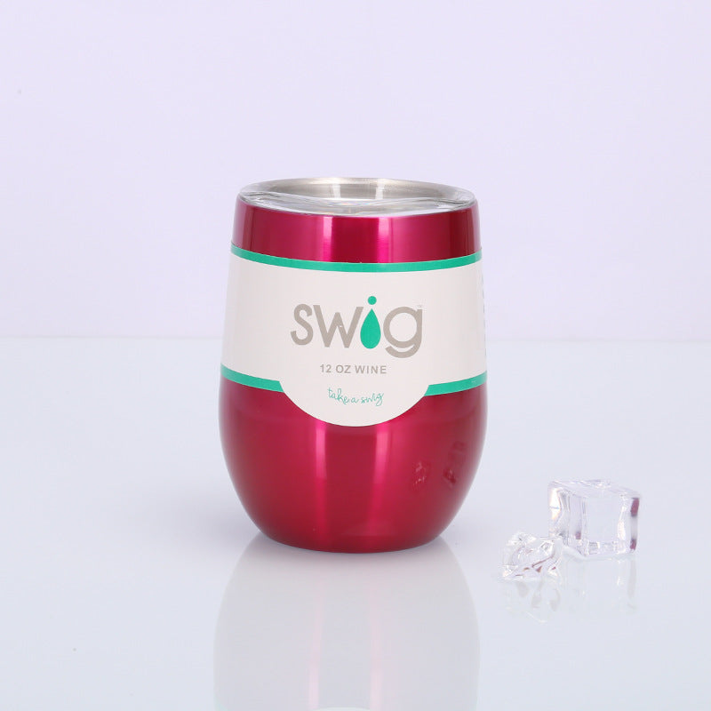 Swig Eggshell Cup 12oz Stainless Steel Wine Mug - Minihomy