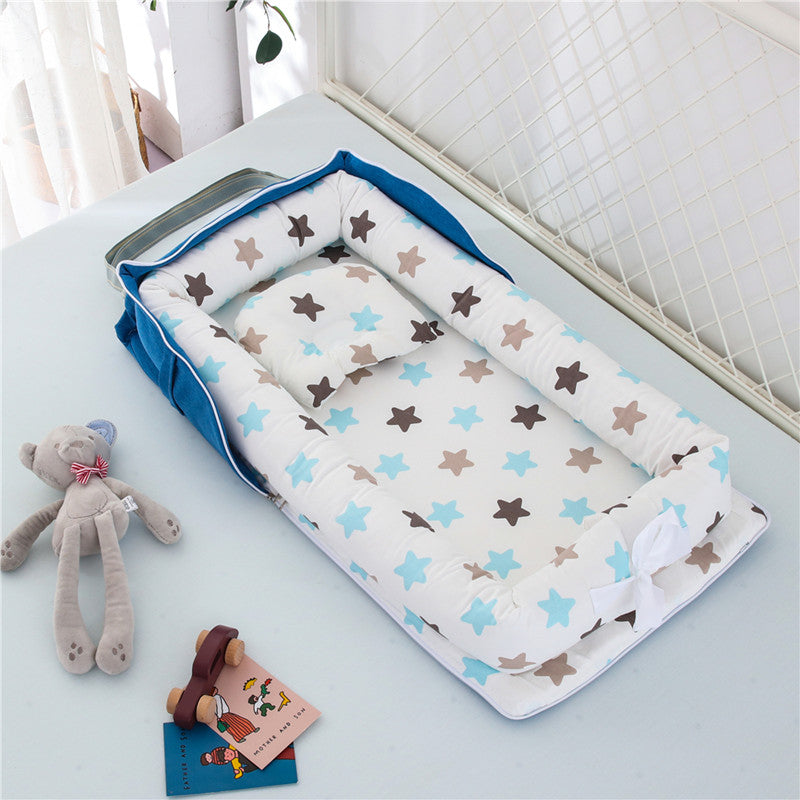 Cotton Portable Baby Crib Newborn Foldable - Minihomy