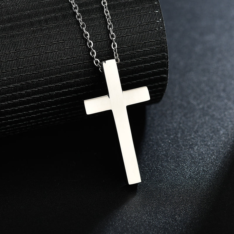 Stainless steel cross necklace